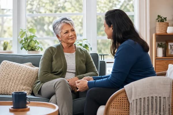 Older adult mental health conversation