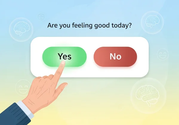 Simple GDS 'yes/no' questions for senior well-being