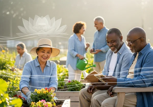 Senior finding emotional balance with GDS tool